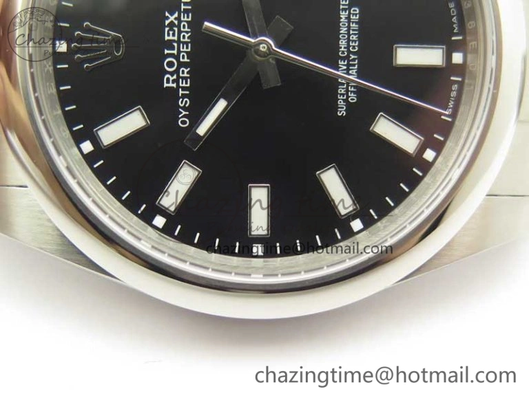 Oyster Perpetual 39mm 114300 BP Maker 1:1 Best Edition Black Dial on SS Bracelet SA Casual 3427