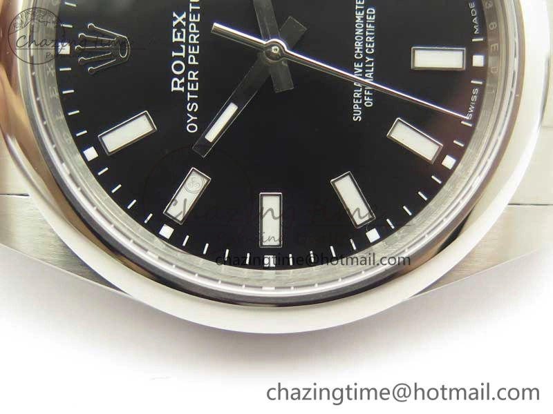 Oyster Perpetual 39mm 114300 BP Maker 1:1 Best Edition Black Dial on SS Bracelet SA Casual 3427