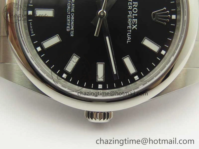 Oyster Perpetual 39mm 114300 BP Maker 1:1 Best Edition Black Dial on SS Bracelet SA Casual 3427
