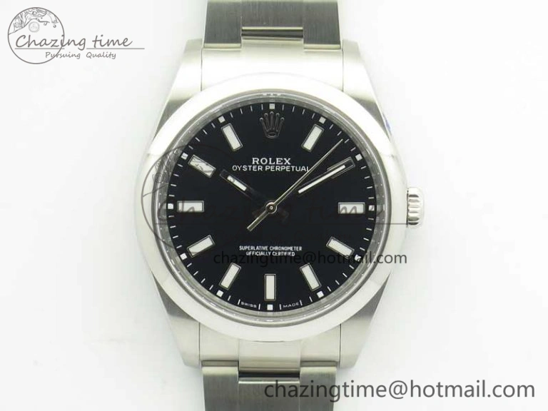 Oyster Perpetual 39mm 114300 BP Maker 1:1 Best Edition Black Dial on SS Bracelet SA Casual 3427