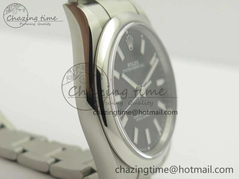 Oyster Perpetual 39mm 114300 BP Maker 1:1 Best Edition Black Dial on SS Bracelet SA Casual 3427