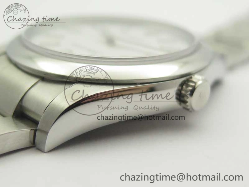 Oyster Perpetual 39mm 114300 BP Maker 1:1 Best Edition White Dial on SS Bracelet SA Compact 3426