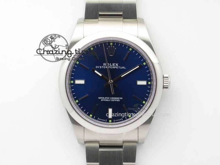 Oyster Perpetual 39mm 114300 BP Maker Best Edition Blue Dial On SS Bracelet A Soft 3637
