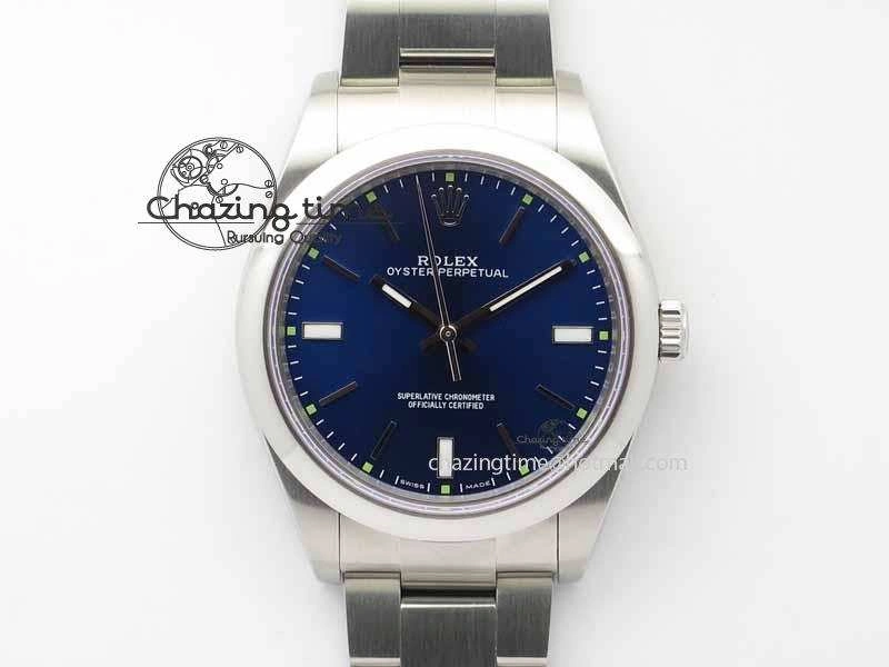 Oyster Perpetual 39mm 114300 BP Maker Best Edition Blue Dial On SS Bracelet A Soft 3637