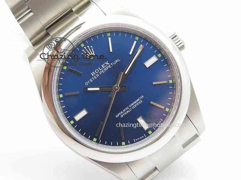 Oyster Perpetual 39mm 114300 BP Maker Best Edition Blue Dial On SS Bracelet A Soft 3637