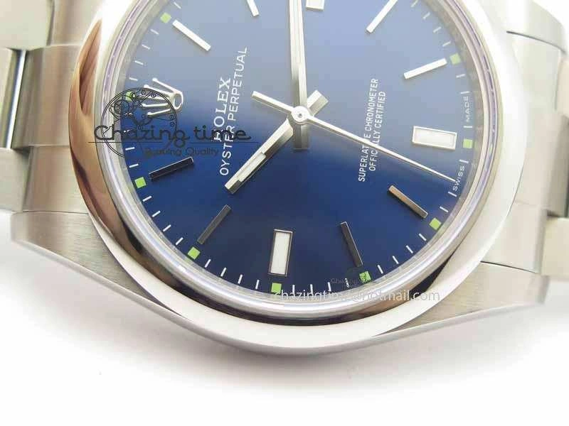 Oyster Perpetual 39mm 114300 BP Maker Best Edition Blue Dial On SS Bracelet A Soft 3637