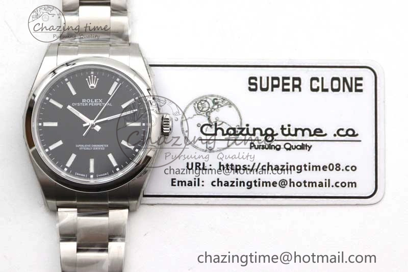 Trendsetting Oyster Perpetual 39mm 114300 EWF 1:1 Best Edition 904L Steel Black Dial on SS Bracelet SA 2002