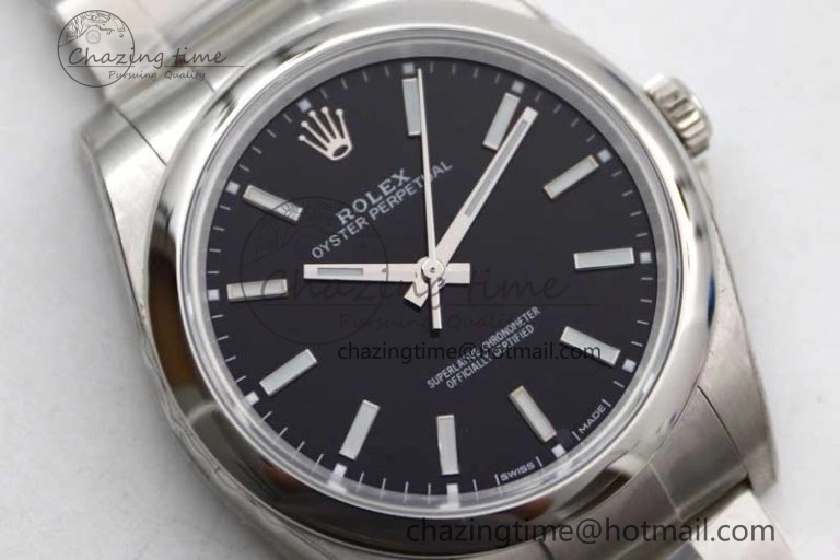 Trendsetting Oyster Perpetual 39mm 114300 EWF 1:1 Best Edition 904L Steel Black Dial on SS Bracelet SA 2002