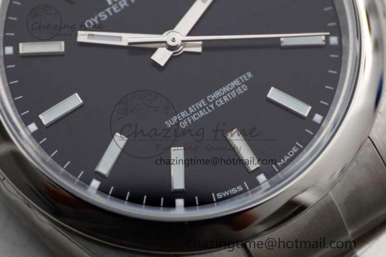 Trendsetting Oyster Perpetual 39mm 114300 EWF 1:1 Best Edition 904L Steel Black Dial on SS Bracelet SA 2002