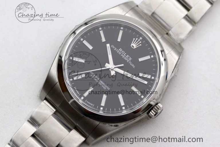 Trendsetting Oyster Perpetual 39mm 114300 EWF 1:1 Best Edition 904L Steel Black Dial on SS Bracelet SA 2002