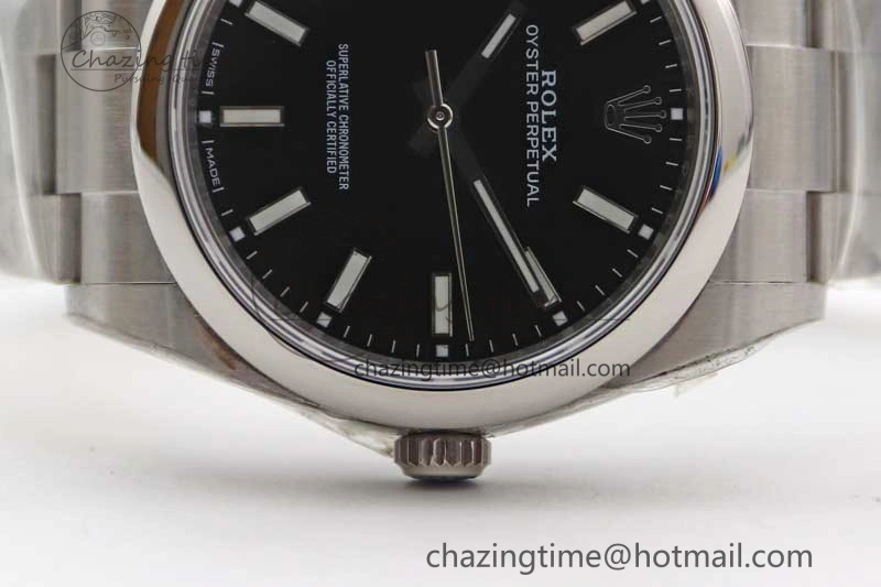 Trendsetting Oyster Perpetual 39mm 114300 EWF 1:1 Best Edition 904L Steel Black Dial on SS Bracelet SA 2002