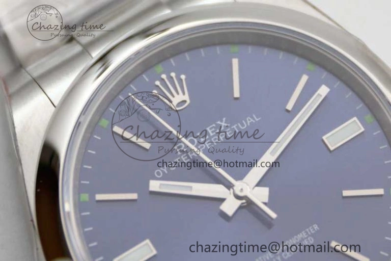 Lightweight Oyster Perpetual 39mm 114300 EWF 1:1 Best Edition 904L Steel Blue Dial on SS Bracelet SA 2005