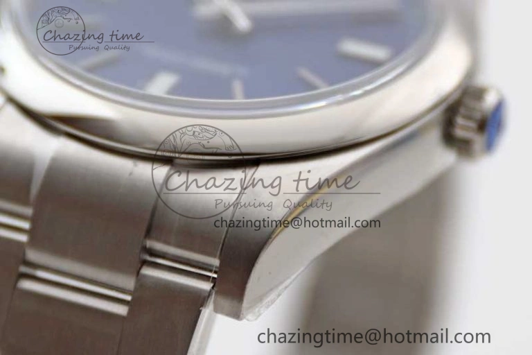Lightweight Oyster Perpetual 39mm 114300 EWF 1:1 Best Edition 904L Steel Blue Dial on SS Bracelet SA 2005