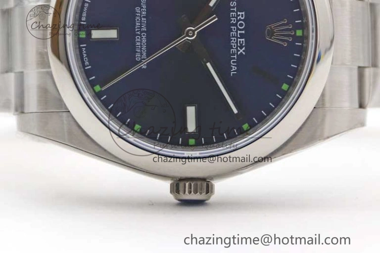 Lightweight Oyster Perpetual 39mm 114300 EWF 1:1 Best Edition 904L Steel Blue Dial on SS Bracelet SA 2005