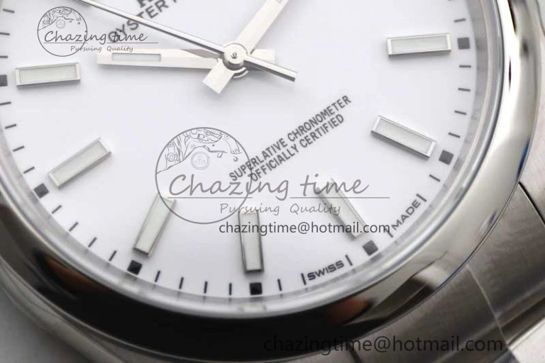 Premium Oyster Perpetual 39mm 114300 EWF 1:1 Best Edition 904L Steel White Dial on SS Bracelet SA 2003