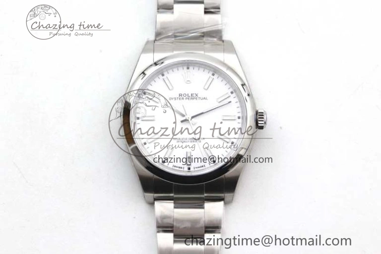 Premium Oyster Perpetual 39mm 114300 EWF 1:1 Best Edition 904L Steel White Dial on SS Bracelet SA 2003