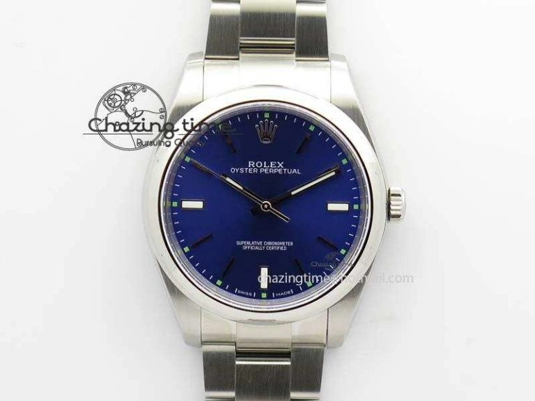 Oyster Perpetual 39mm 114300 JF 1:1 Best Edition Blue Dial On SS Bracelet SA Affordable 3786