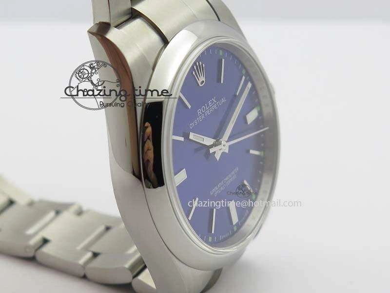 Oyster Perpetual 39mm 114300 JF 1:1 Best Edition Blue Dial On SS Bracelet SA Affordable 3786