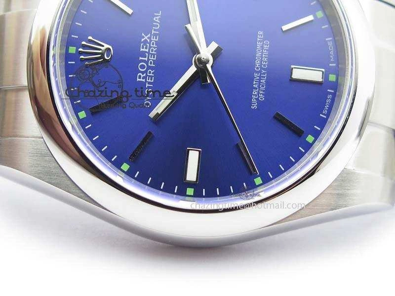 Oyster Perpetual 39mm 114300 JF 1:1 Best Edition Blue Dial On SS Bracelet SA Affordable 3786
