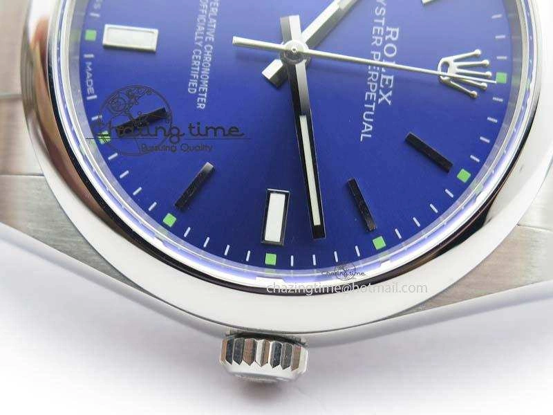 Oyster Perpetual 39mm 114300 JF 1:1 Best Edition Blue Dial On SS Bracelet SA Affordable 3786