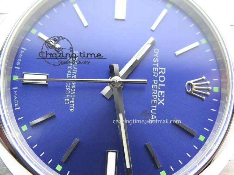 Oyster Perpetual 39mm 114300 JF 1:1 Best Edition Blue Dial On SS Bracelet SA Affordable 3786