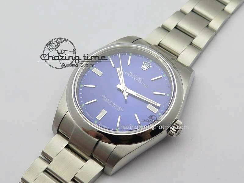 Oyster Perpetual 39mm 114300 JF 1:1 Best Edition Blue Dial On SS Bracelet SA Affordable 3786