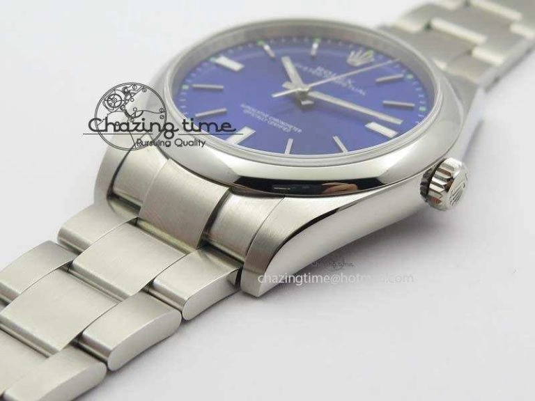 Oyster Perpetual 39mm 114300 JF 1:1 Best Edition Blue Dial On SS Bracelet SA Affordable 3786