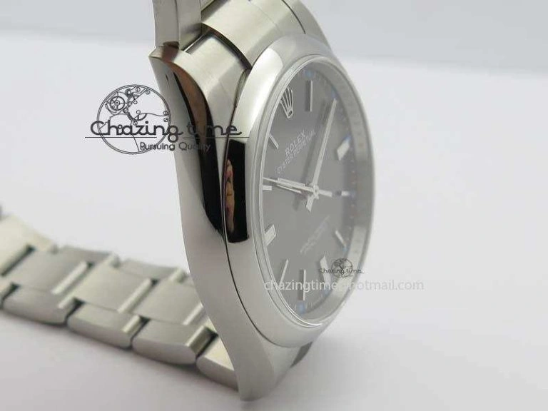 Timeless Oyster Perpetual 39mm 114300 JF 1:1 Best Edition Gray Dial On SS Bracelet SA 3795