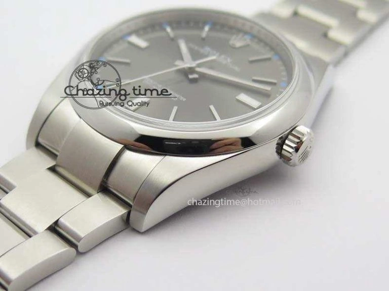 Timeless Oyster Perpetual 39mm 114300 JF 1:1 Best Edition Gray Dial On SS Bracelet SA 3795