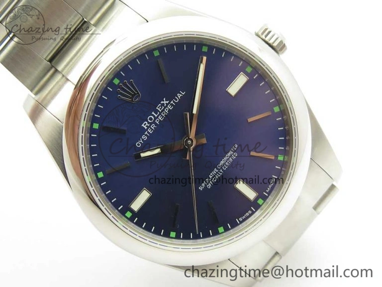 HighPerformance Oyster Perpetual 39mm 114300 UBF 1:1 Best Edition Blue Dial on SS Bracelet A 3294