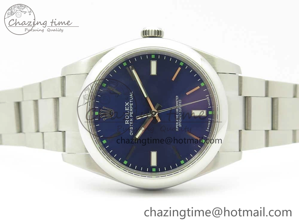 HighPerformance Oyster Perpetual 39mm 114300 UBF 1:1 Best Edition Blue Dial on SS Bracelet A 3294