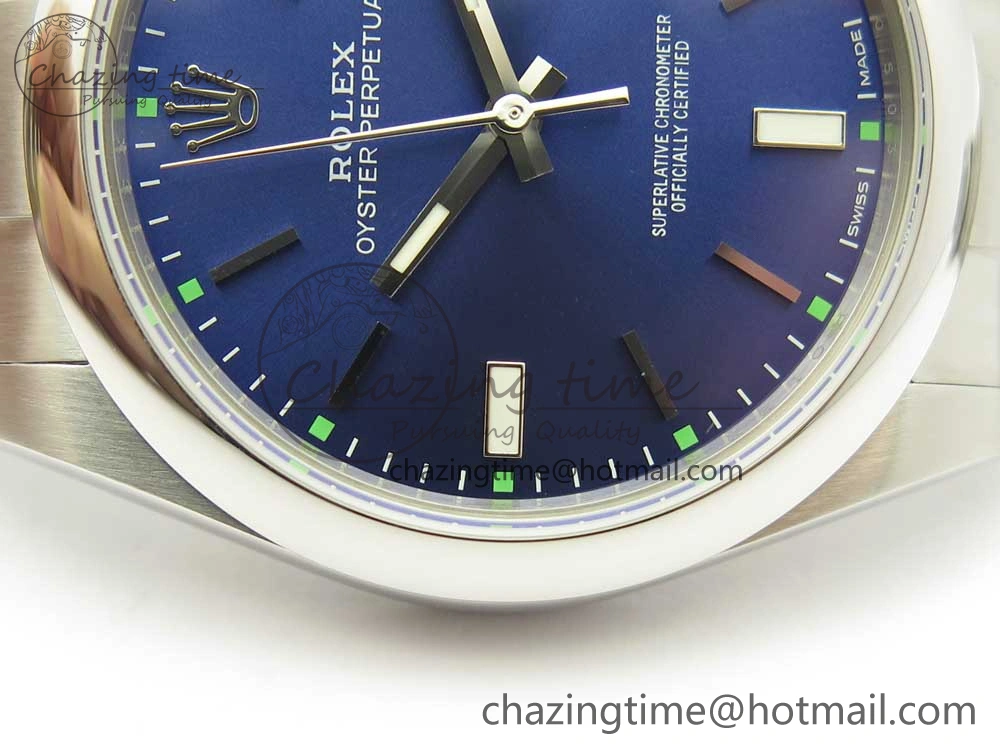 HighPerformance Oyster Perpetual 39mm 114300 UBF 1:1 Best Edition Blue Dial on SS Bracelet A 3294