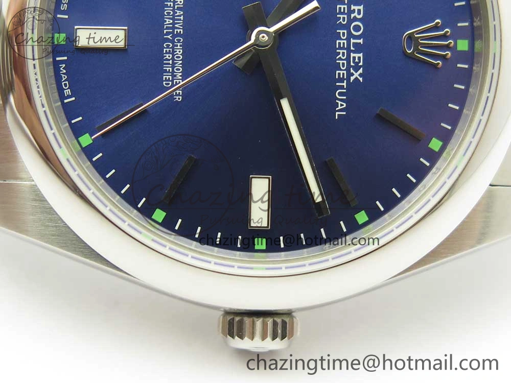 HighPerformance Oyster Perpetual 39mm 114300 UBF 1:1 Best Edition Blue Dial on SS Bracelet A 3294