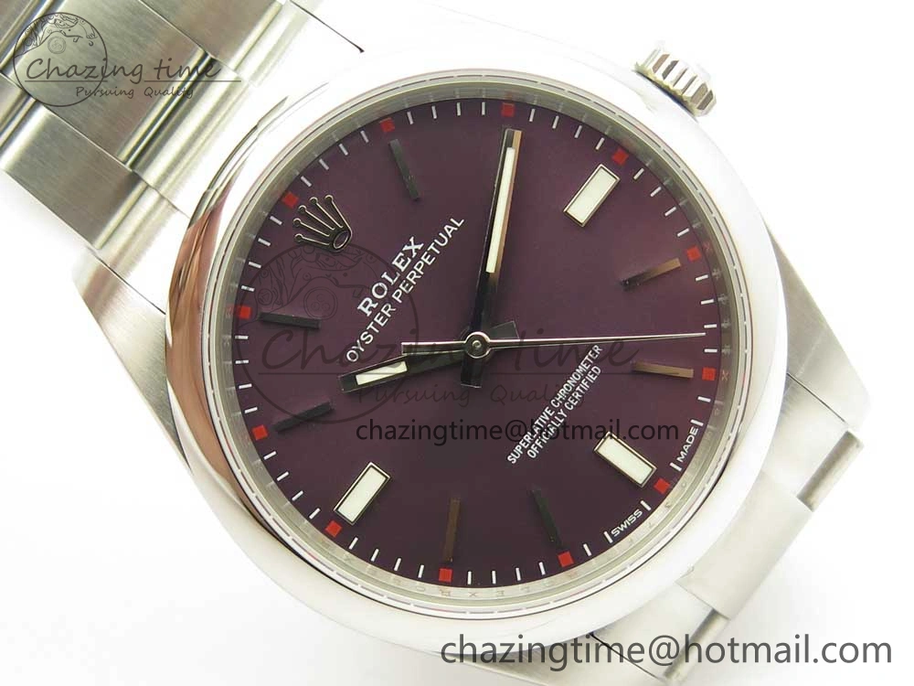 WellDesigned Oyster Perpetual 39mm 114300 UBF 1:1 Best Edition Grape Dial on SS Bracelet A 3293