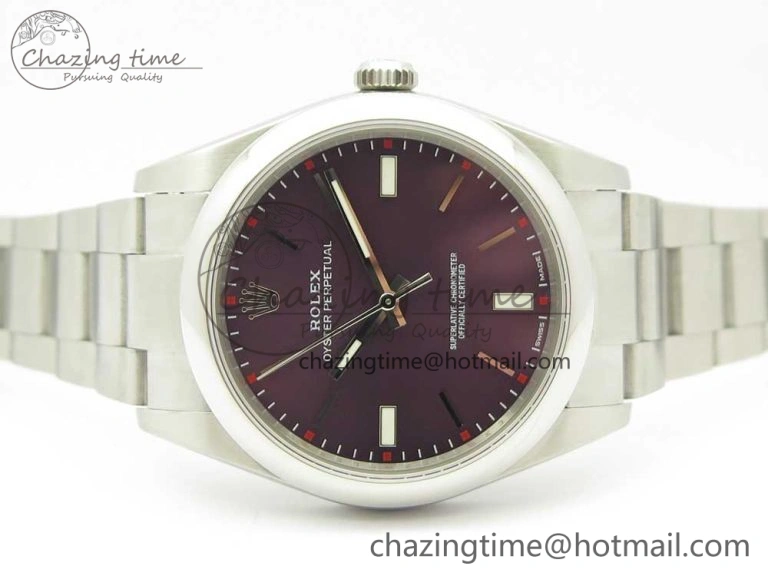 WellDesigned Oyster Perpetual 39mm 114300 UBF 1:1 Best Edition Grape Dial on SS Bracelet A 3293
