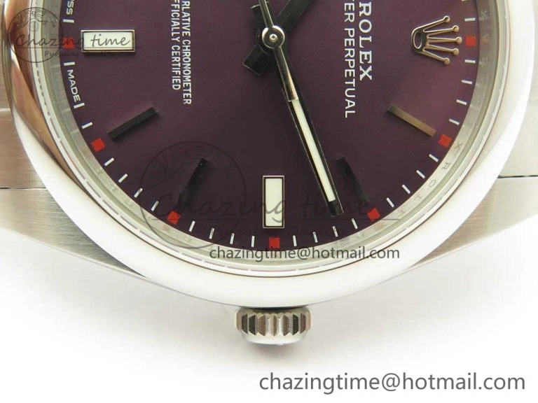 WellDesigned Oyster Perpetual 39mm 114300 UBF 1:1 Best Edition Grape Dial on SS Bracelet A 3293