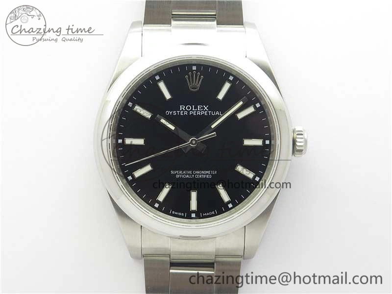 Oyster Perpetual 39mm 114300 UBF Best Edition Black Dial on SS Bracelet A SoftTouch 3140