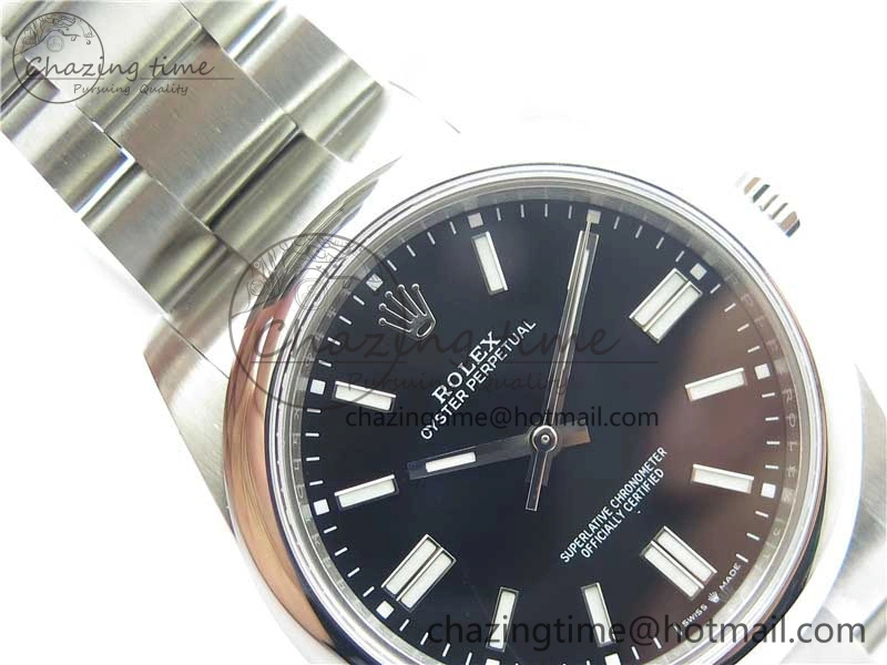 Oyster Perpetual 41mm 124300 BP Maker Best Edition Black Dial on SS Bracelet Classic 2698