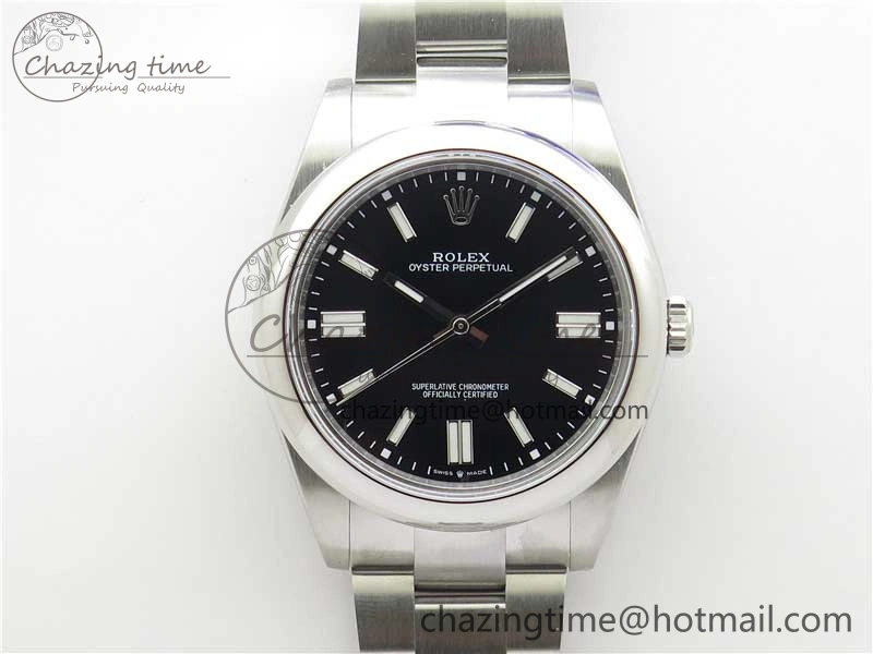 Oyster Perpetual 41mm 124300 BP Maker Best Edition Black Dial on SS Bracelet Classic 2698