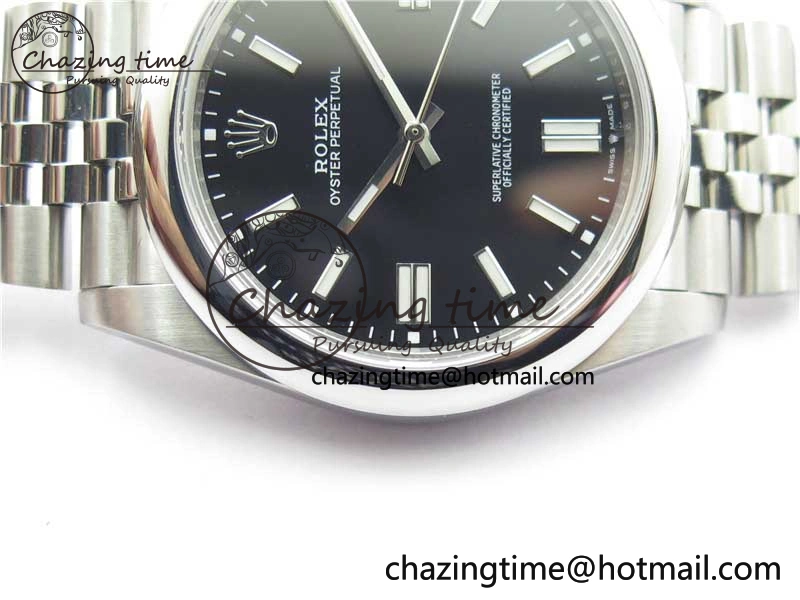 Oyster Perpetual 41mm 124300 BP Maker Best Edition Black Dial on SS Jubilee Bracelet A EasyMatch 2644