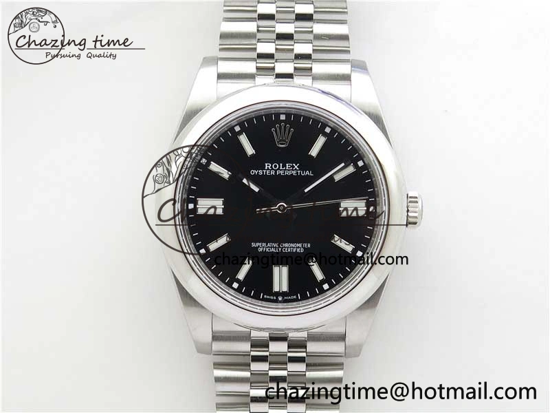 Oyster Perpetual 41mm 124300 BP Maker Best Edition Black Dial on SS Jubilee Bracelet A EasyMatch 2644