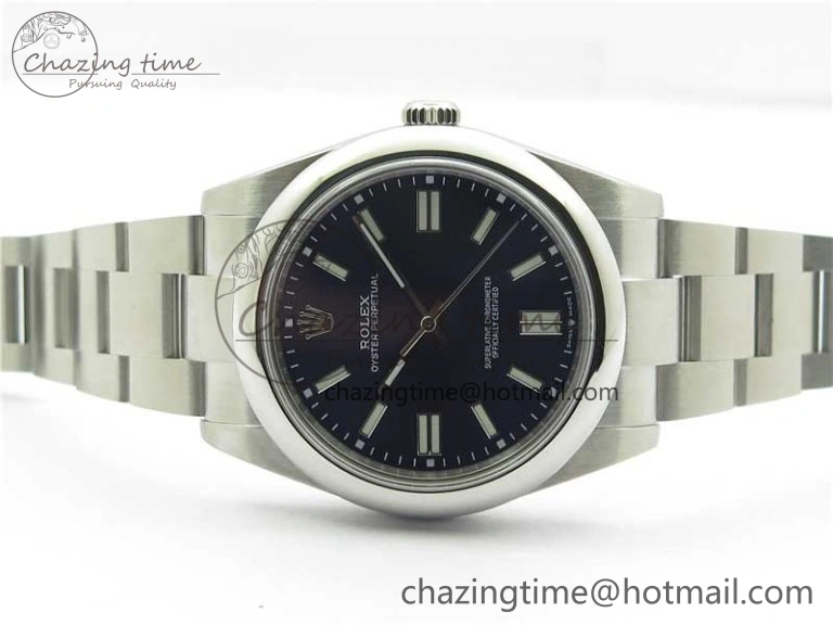 Oyster Perpetual 41mm 124300 BP Maker Best Edition Dark Blue Dial on SS Bracelet ComfortFit 2693
