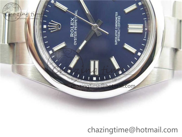 Oyster Perpetual 41mm 124300 BP Maker Best Edition Dark Blue Dial on SS Bracelet ComfortFit 2693