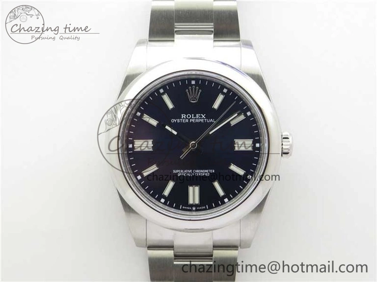 Oyster Perpetual 41mm 124300 BP Maker Best Edition Dark Blue Dial on SS Bracelet ComfortFit 2693