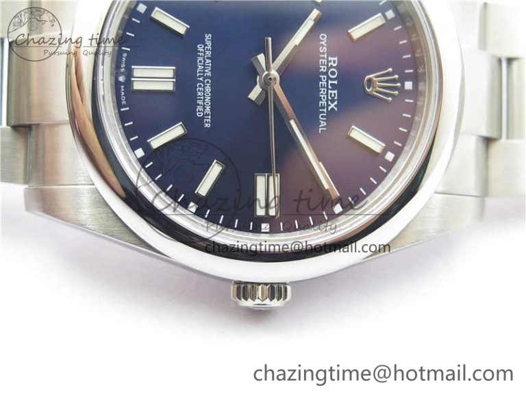 Oyster Perpetual 41mm 124300 BP Maker Best Edition Dark Blue Dial on SS Bracelet ComfortFit 2693