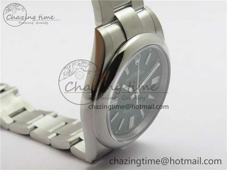 EasyCare Oyster Perpetual 41mm 124300 BP Maker Best Edition Green Dial on SS Bracelet 2692