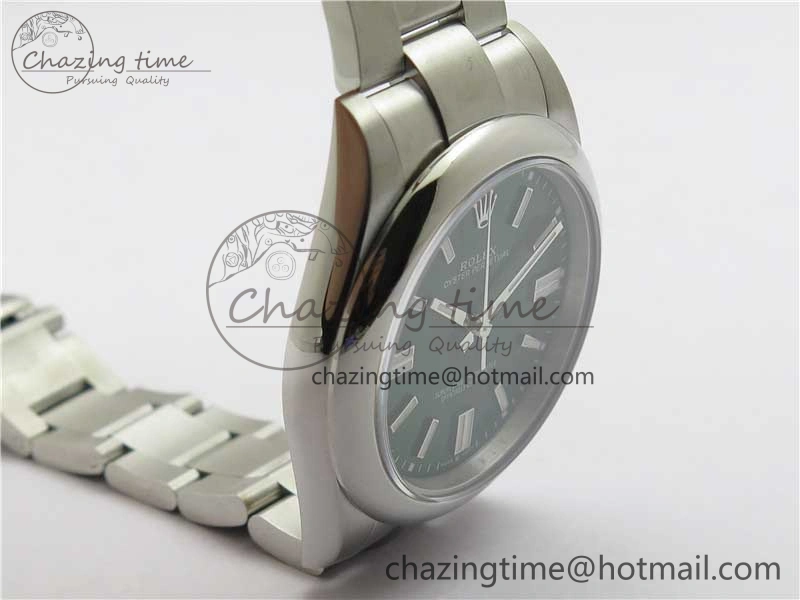 EasyCare Oyster Perpetual 41mm 124300 BP Maker Best Edition Green Dial on SS Bracelet 2692