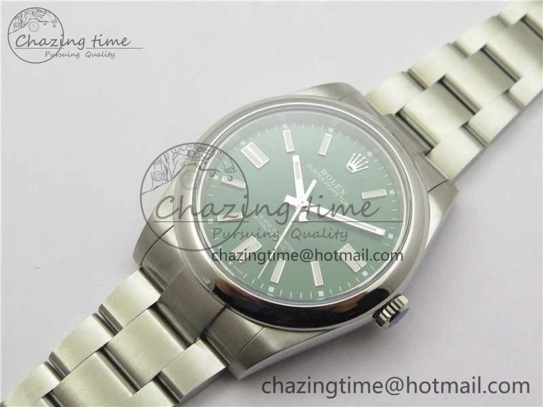 EasyCare Oyster Perpetual 41mm 124300 BP Maker Best Edition Green Dial on SS Bracelet 2692