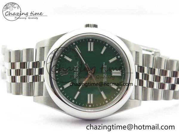 Oyster Perpetual 41mm 124300 BP Maker Best Edition Green Dial on SS Jubilee Bracelet A Versatile 2641