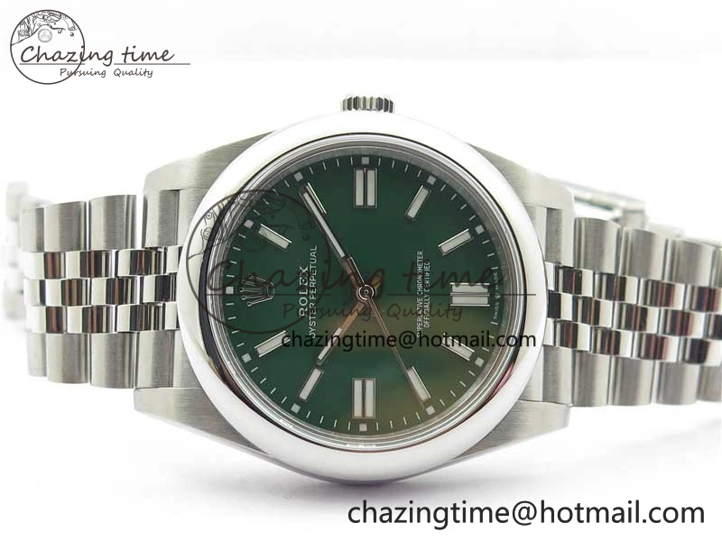 Oyster Perpetual 41mm 124300 BP Maker Best Edition Green Dial on SS Jubilee Bracelet A Versatile 2641